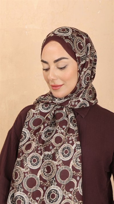 Locella Koza Pamuk Şal Bordo