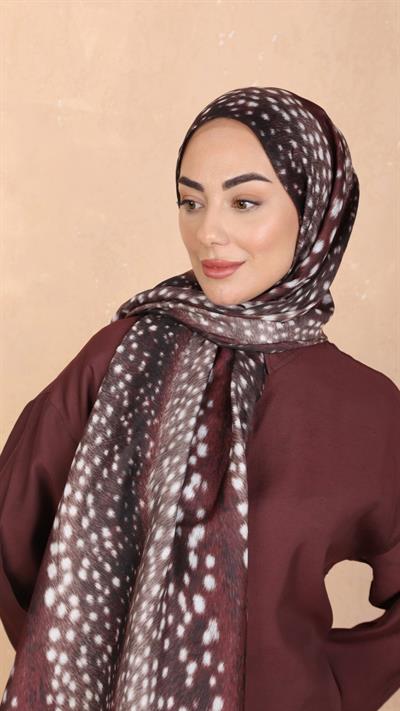 Locella Koza Pamuk Şal Bordo
