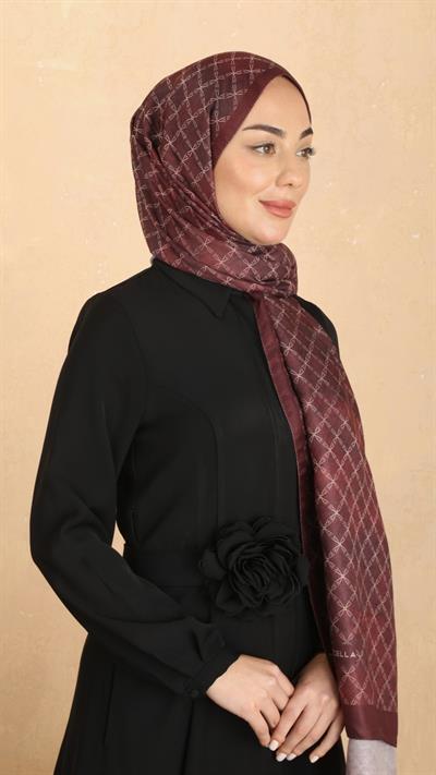 Locella Koza Pamuk Şal Bordo