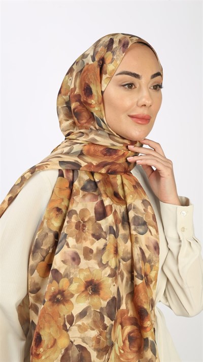 Locella Koza Pamuk Şal Çok Renkli