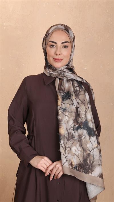 Locella Koza Pamuk Şal Camel