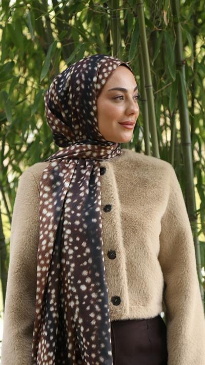 Locella Ceylan Şal-Çikolata Kahve