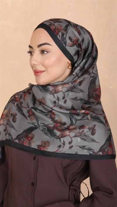 Locella Koza Pamuk Şal Füme