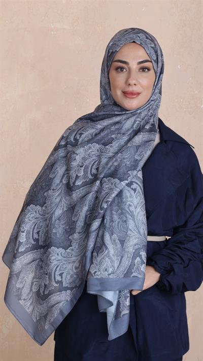 Locella Koza Pamuk Şal-Gri-3