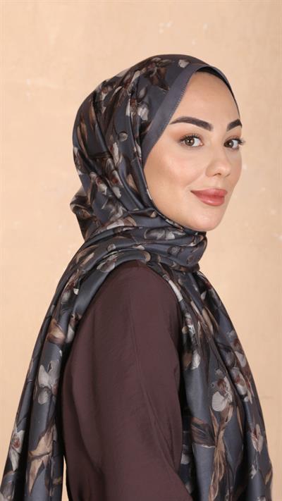 Locella Koza Pamuk Şal Gri