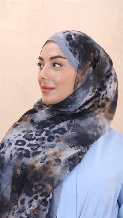 Locella Koza Pamuk Şal-Gri-5