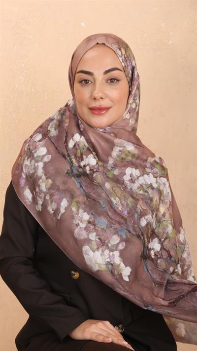 Locella Koza Pamuk Şal-Gül Kurusu-10