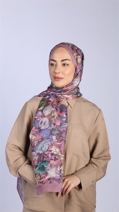 Locella Koza Pamuk Şal Gül Pembe