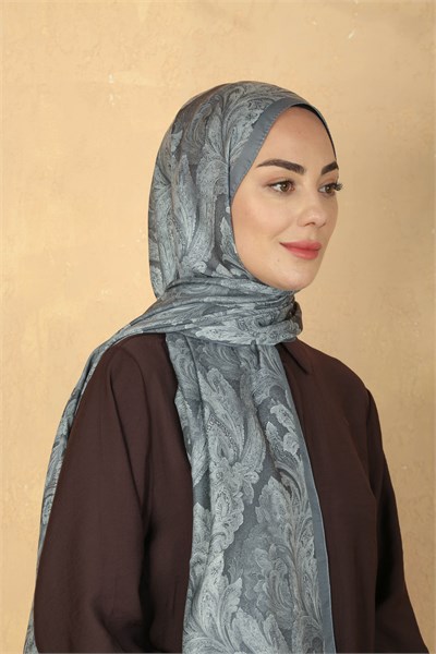 Locella Koza Pamuk Şal Gri