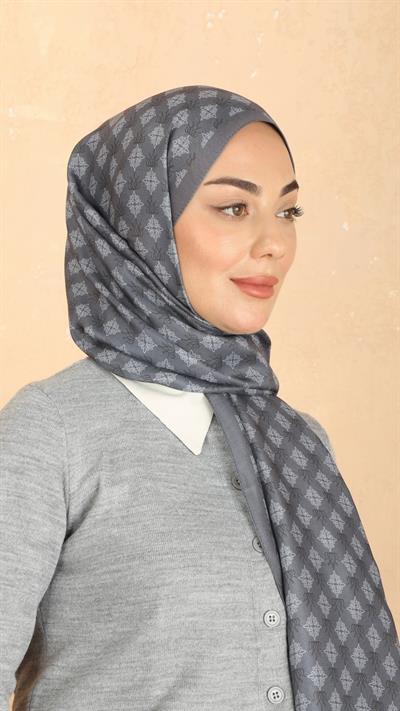 Locella Koza Pamuk Şal Gri