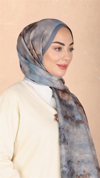 Locella Koza Pamuk Şal Gri