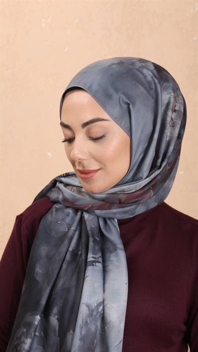 Locella Koza Pamuk Şal Gri