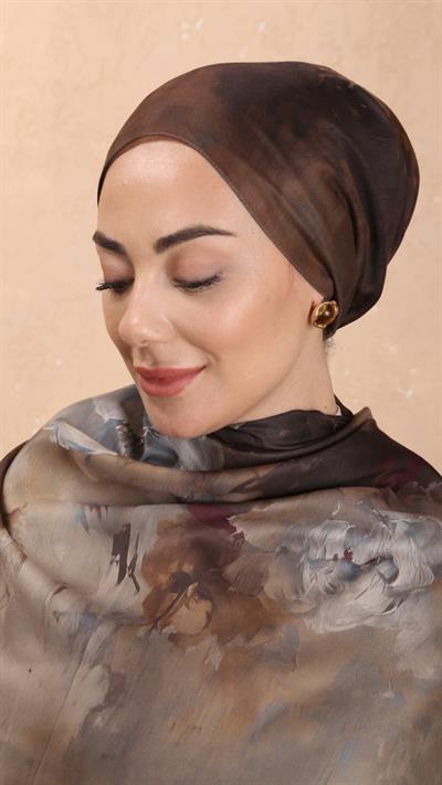 Locella Koza Pamuk Şal Kahve