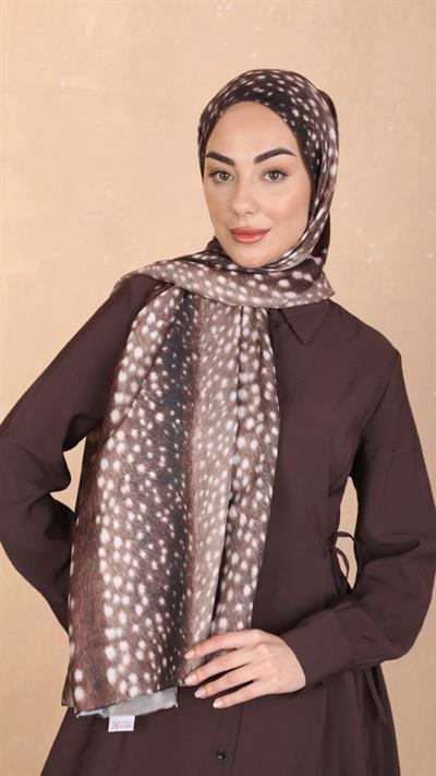 Locella Koza Pamuk Şal Kahve