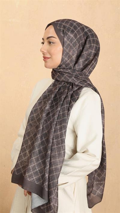 Locella Koza Pamuk Şal Kahve
