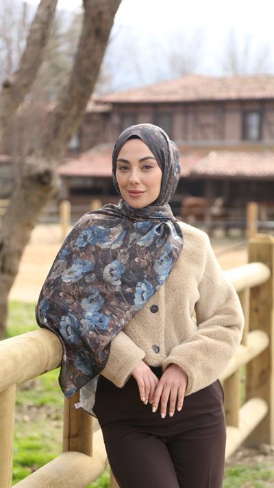 Locella Koza Pamuk Şal Kahve