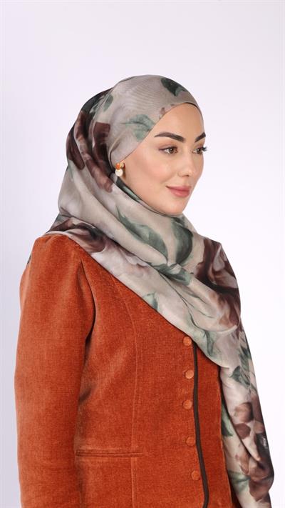 Locella Koza Pamuk Şal Koyu Bej