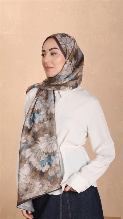 Locella Koza Pamuk Şal Kahve