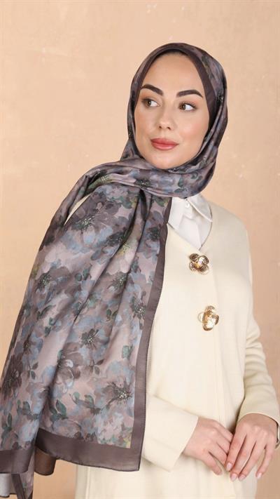 Locella Koza Pamuk Şal Kahve