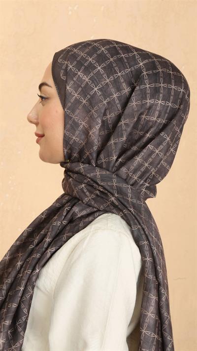 Locella Koza Pamuk Şal Kahve