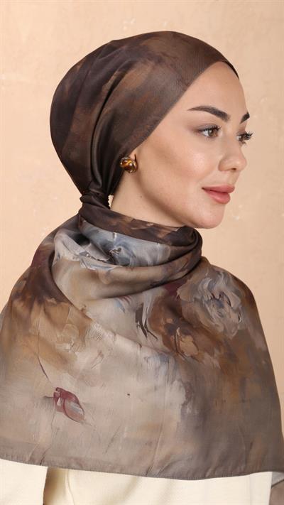 Locella Koza Pamuk Şal Kahve