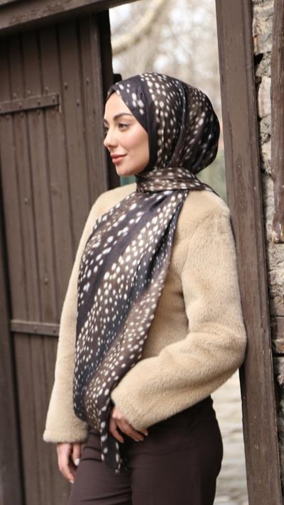 Locella Ceylan Şal-Yeşil Kahve