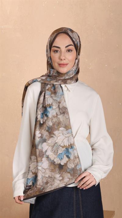 Locella Koza Pamuk Şal Kahve