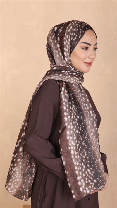 Locella Koza Pamuk Şal Kahve