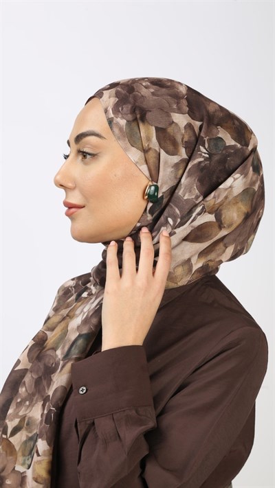 Locella Koza Pamuk Şal Kahve