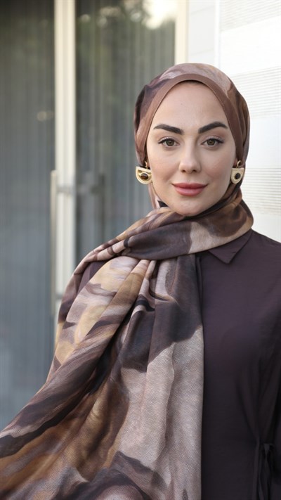 Locella Koza Pamuk Şal Karamel