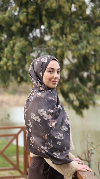 Locella Koza Pamuk Şal Kahve