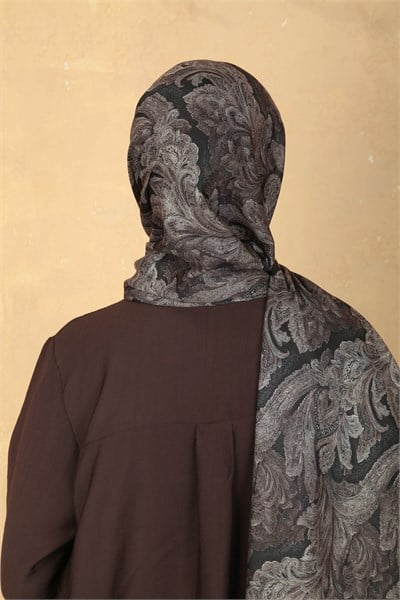 Locella Koza Pamuk Şal Kahverengi