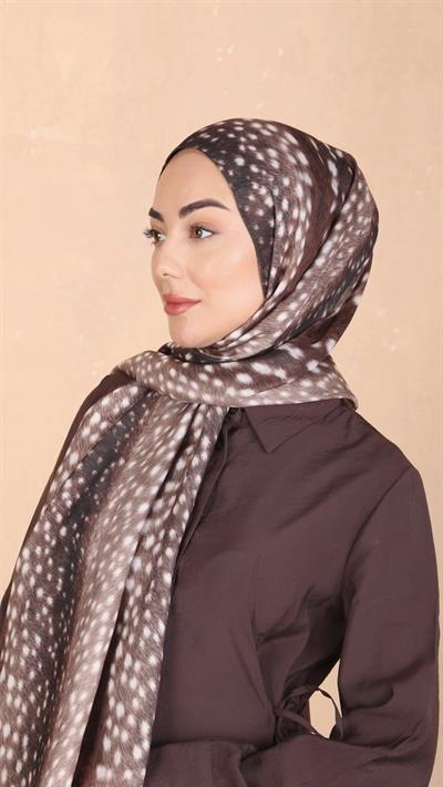 Locella Koza Pamuk Şal Kahve