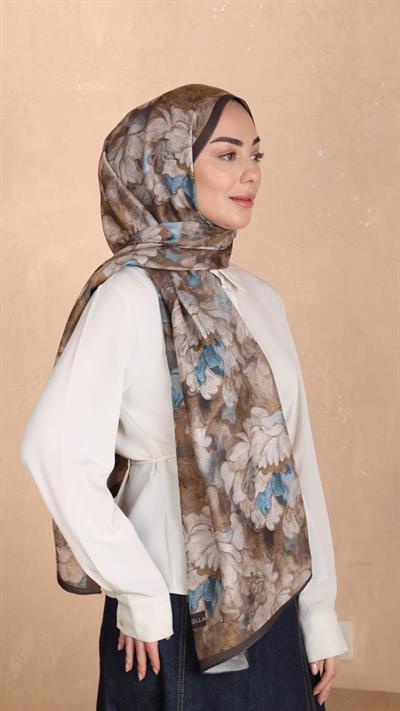 Locella Koza Pamuk Şal Kahve