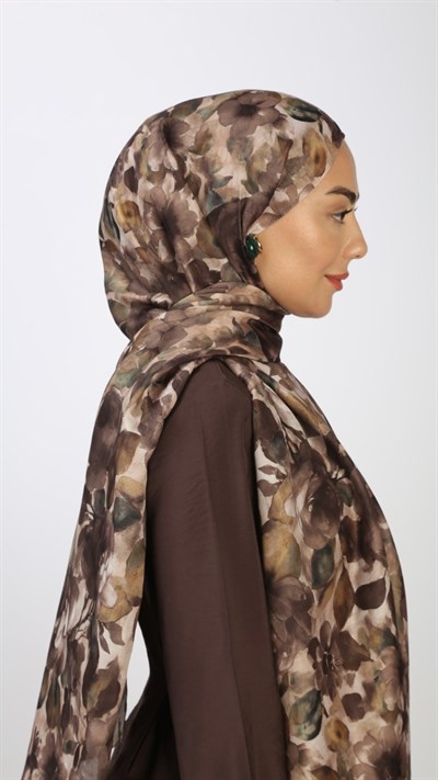 Locella Koza Pamuk Şal Kahve