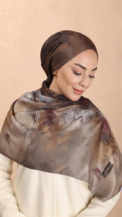 Locella Koza Pamuk Şal Kahve