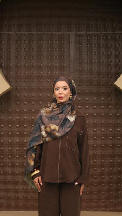 Locella Koza Pamuk Şal Kahve