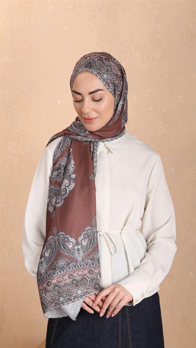 Locella Koza Pamuk Şal Kiremit