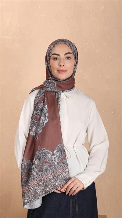 Locella Koza Pamuk Şal Kiremit