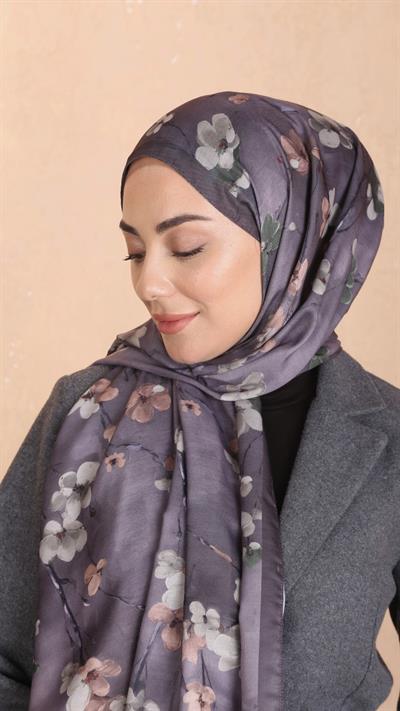 Locella Koza Pamuk Şal Leylak