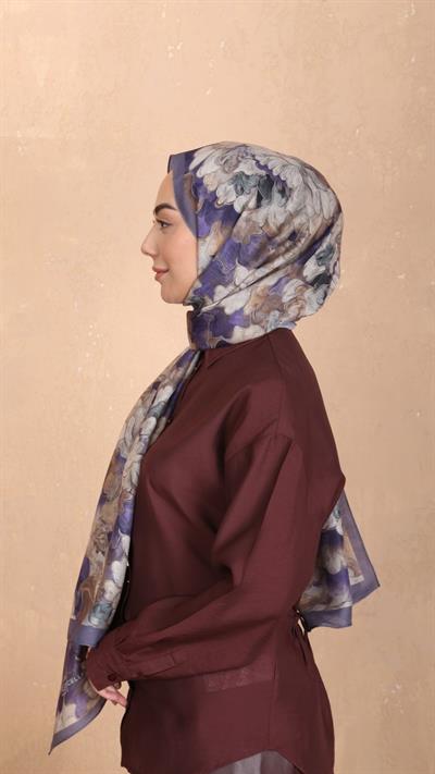 Locella Koza Pamuk Şal Lila