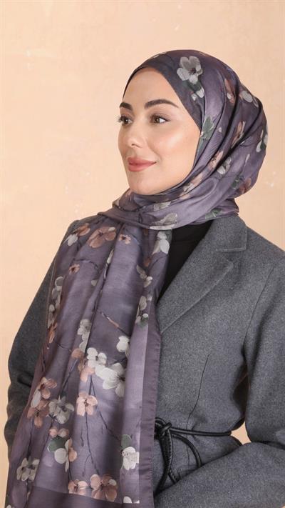 Locella Koza Pamuk Şal Leylak