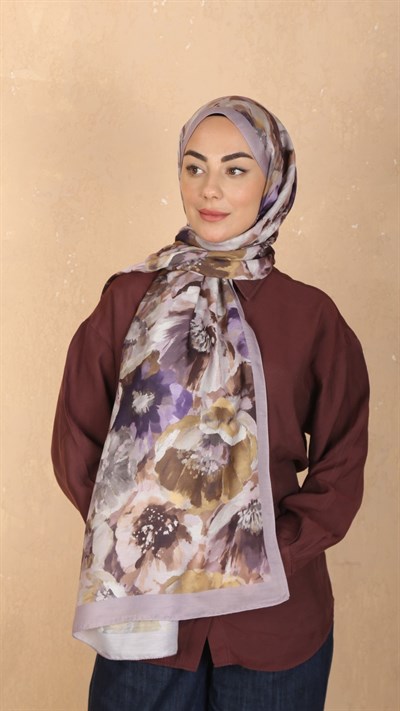 Locella Koza Pamuk Şal Lila