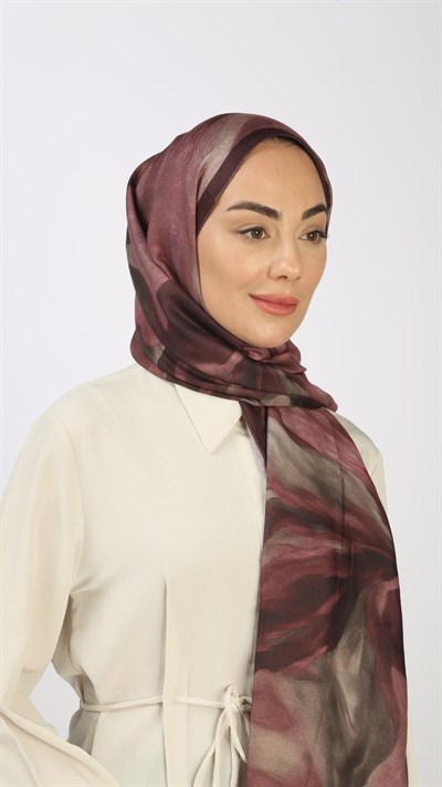 Locella Koza Pamuk Şal Mürdüm