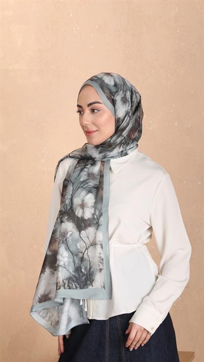 Locella Koza Pamuk Şal Mint Yeşil