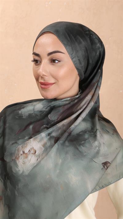 Locella Koza Pamuk Şal Mint Yeşil