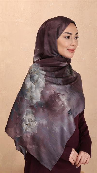 Locella Koza Pamuk Şal Mürdüm