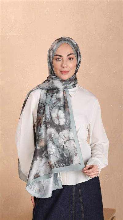 Locella Koza Pamuk Şal Mint Yeşil