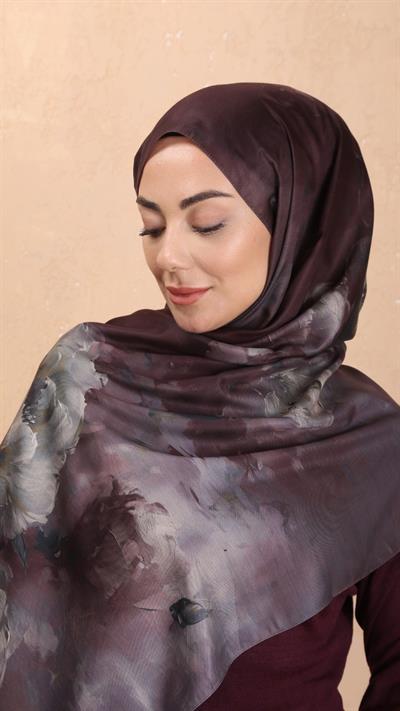 Locella Koza Pamuk Şal Mürdüm