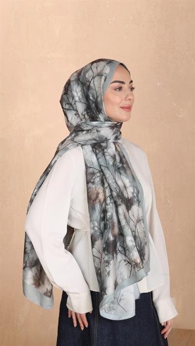 Locella Koza Pamuk Şal Mint Yeşil